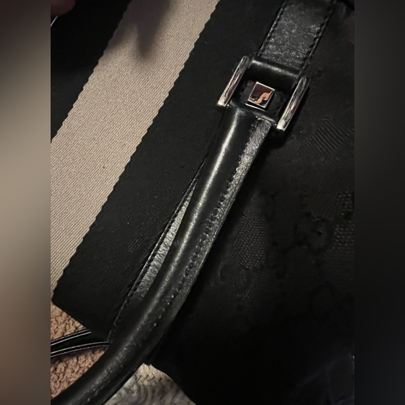 Brown & Black Bag 100% AUTHENTIC GUCCI Original $900 SALE Vintage Condition! - Picture 11 of 14
